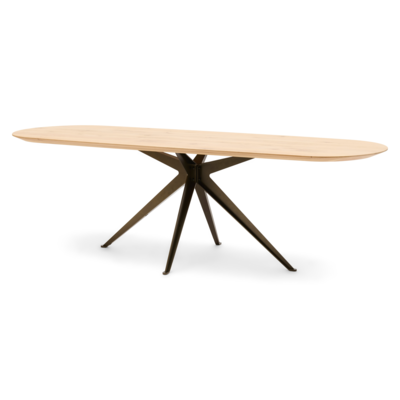 Loods 5 eettafel Trento groove naturel