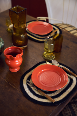 HKliving Servies Farmhouse Ceramics Klein bord - set van 2