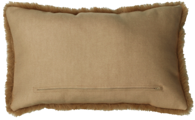 Kussen bont camel