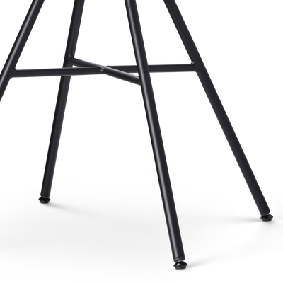 Eetkamerstoel Noa-Fé gestoffeerd - zwart onderstel