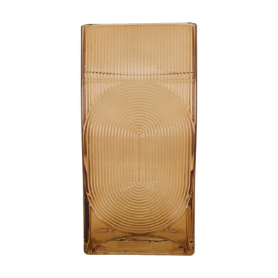 Vaas glas bruin