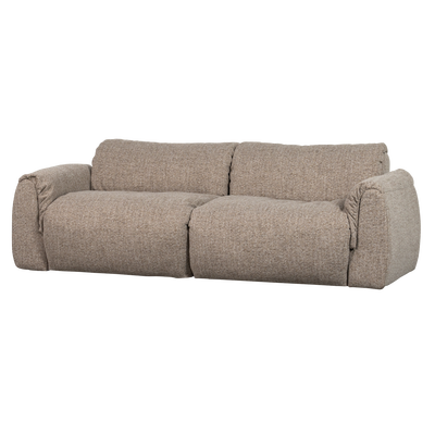 Baggy 2-zits bank 3d chenille middenbruin