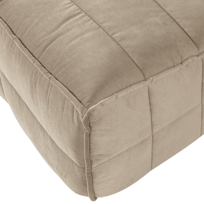 Cluster eetbankje met rugleuning boucle khaki bruin