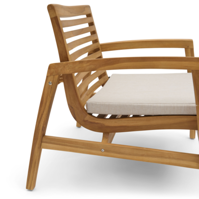 Loungeset Reese natural teak - set van 4