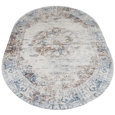 Vloerkleed Viola taupe - Ovaal