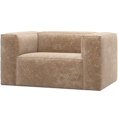 Bean fauteuil chenille velvet naturel