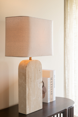 Tafellamp travertin beige j-line