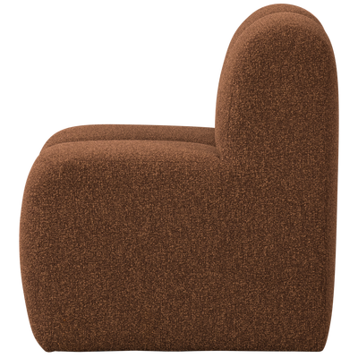 Mojo eetbank 84 cm met rugleuning wollig bruin