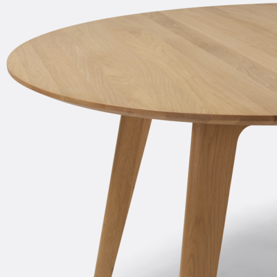 Eettafel Mason rond massief eiken