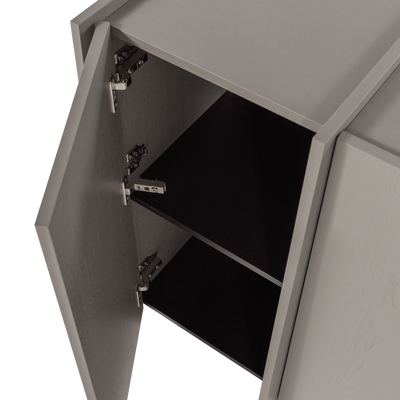 Brock dressoir 200 cm essen fineer warmgrijs [fsc]