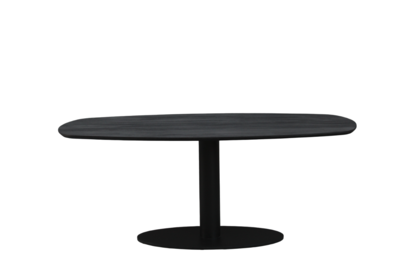 Eettafel Berlijn deens ovaal zwart 240cm