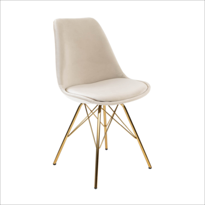 Kuipstoel Velvet goud frame