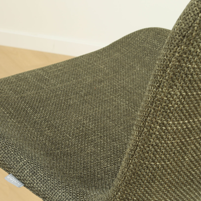 Eetkamerstoel Noa-Fé gestoffeerd - wit onderstel