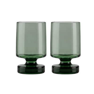 Flamefield Aegean glazen groen (set va 2)
