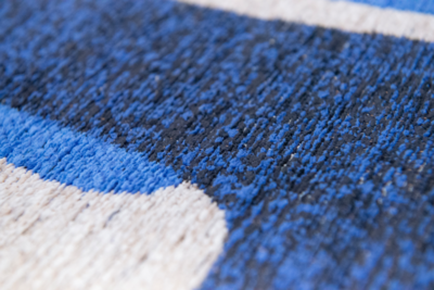 Ecorugs vloerkleed Kuba blauw