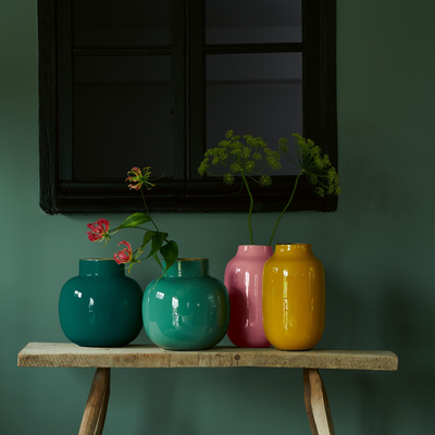 Vaas Pip metaal ovaal 30cm