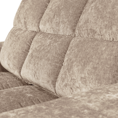 Second date loveseat velvet warmgrijs