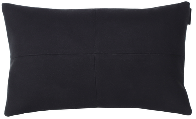 Kussen vier vlak zwart
