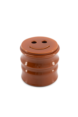 Kaars Shape 01.02 Candle &amp; Happy lid Terra