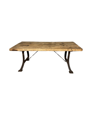 Salontafel met H poten uniek