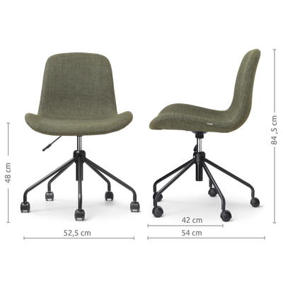 Bureaustoel Nout-Fé gestoffeerd