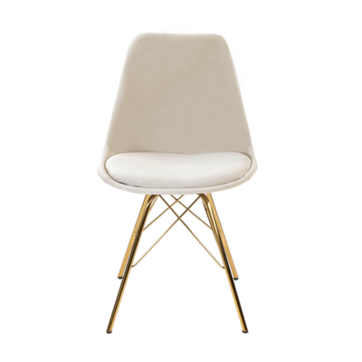 Kuipstoel Velvet goud frame