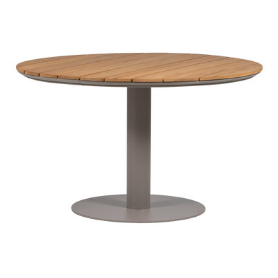 Vela tuintafel rond o122cm hout/aluminium naturel/zand [fsc]