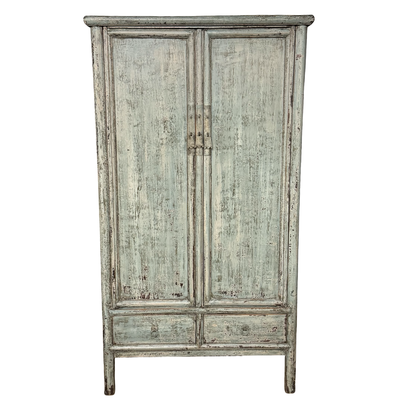 Kast 2deur 2la blauw uniek