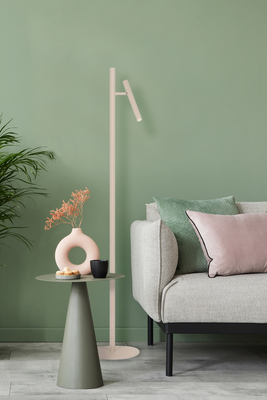 Vloerlamp Gert 1-lichts crème