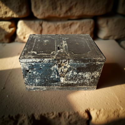 Kist Iron money box uniek