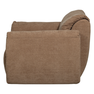 Baggy loveseat geweven chenille bruin