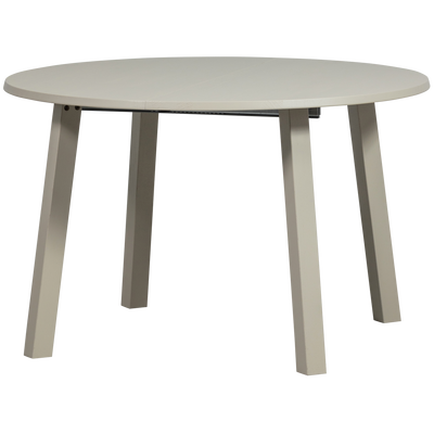 Janne uitschuifbare eettafel rond eiken dakargrau [fsc]