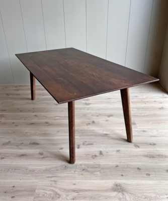Old inn wonen eettafel mangohout walnoot