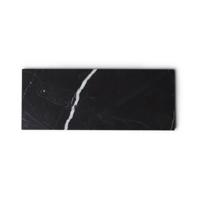 Marmer dienblad S 10x25cm - zwart