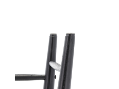 Bast houten bureau zwart - 100 x 44,5 cm