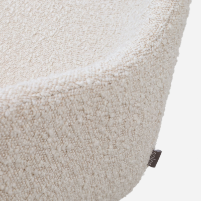 Barkruk Nino-Mae met armleuningen - wit onderstel 75 cm