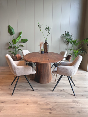 Old Inn Wonen eettafel Rome ovaal bruin