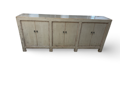 Dressoir grijs 6 deuren lak uniek