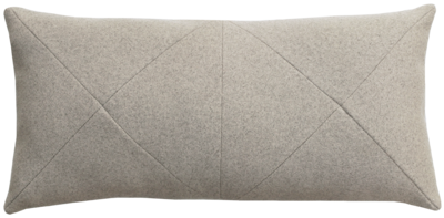 Kussen Cross zand grijs 60x30 cm