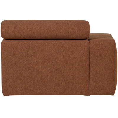Novi chaise longue element arm links ribstof terra