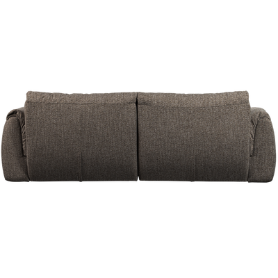 Baggy 2-zits bank 3d chenille middenbruin