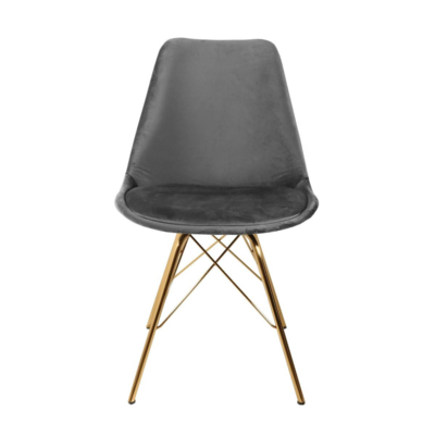 Kuipstoel Velvet goud frame