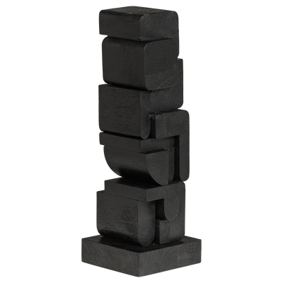 Isan sculptuur ornament hout zwart
