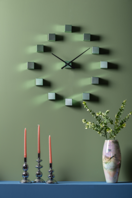 Wandklok DIY Cubic Metallic