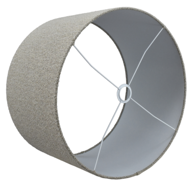 Lampenkap rond Bouclé beige