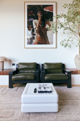 Tufted rug limestone