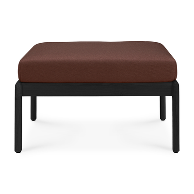 Teak Jack footstool - outdoor - zwart 