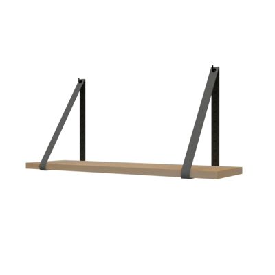 Leren plankdragers (set van 2)
