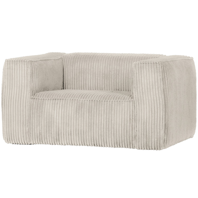 Bean fauteuil chenille velvet naturel