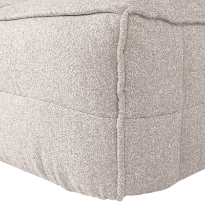 Cluster hocker velvet warm taupe